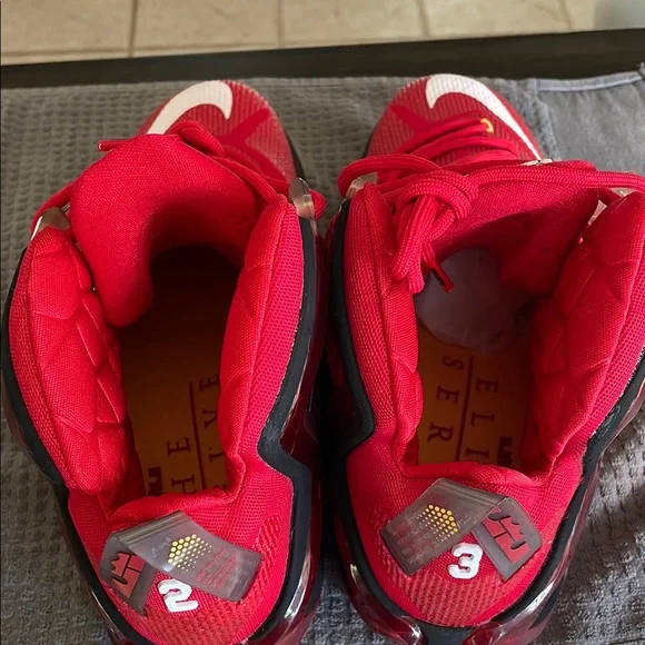 Nike Zoom Lebron XII 12 Elite Team University Red 724559-618 Sz 13 - Picture 6 of 7